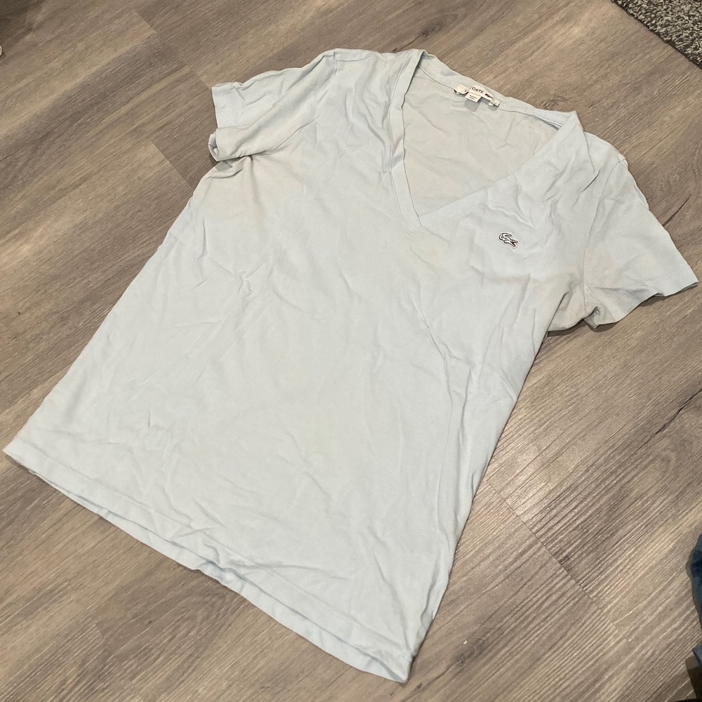 Sky blue Lacoste tee